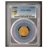 1908 $2.5 Indian Quarter Eagle PCGS MS64