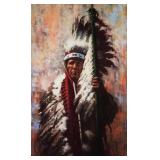 HOWARD TERPNING Native American Lithograph