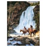 HOWARD TERPNING Waterfall Lithograph