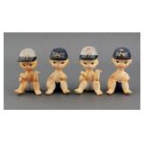 Vintage Civil War Buddies 2 Prs Shakers