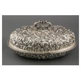 Baltimore Repousse Sterling Covered Bowl, Schultz