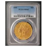 1895 $20 Liberty PCGS MS63