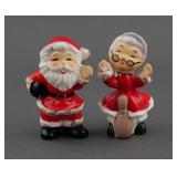 Enesco Bowling Santa & Mrs. Claus Shakers