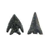 Group of 2 Native American Arrowhead Points