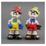 Vintage Pinocchio Salt & Pepper Shakers