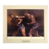 Bob Peak Joe Louis vs Max Schmeling Print Signed