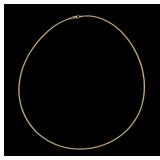 18K Gold Popcorn Link Necklace