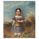 19th c Young Girl Portrait LAWSON