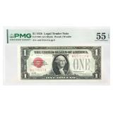 $1 Silver Certificate 1928 Fr. 1500, PMG 55