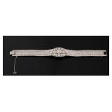 Art Deco Platinum Bracelet, 4.9 ctw Diamonds
