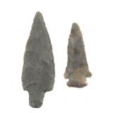 Adena Blade Point and Hornstone Dovetail