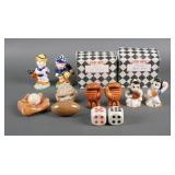 (8) Vintage Sports Game Theme Salt Pepper Shakers