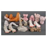 (9) Vintage Fetish Risque Salt Pepper Shakers