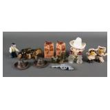 (8) Vintage Western Salt Pepper Shaker Sets