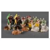 (7) Vintage Deer Themed Salt Pepper Shaker Sets