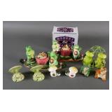 (7) Vintage Frog Themed Salt Pepper Shaker Sets