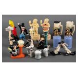 (9) Vintage Barware Drinking Salt Pepper Shakers