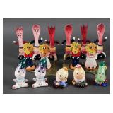 (7) Anthropomorphic Salt and Pepper Shaker Sets