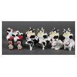(6) Vintage Cow Salt and Pepper Shaker Sets