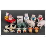 (8) Vintage Pig Salt and Pepper Shaker Sets