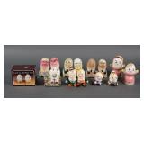 (8) Vintage Egg Humpty Dumpty Salt Pepper Shakers