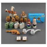 (8) Alcohol Tobacco Firearm Salt Pepper Shakers