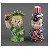 Wolfe Studios Big Boy Dolly Salt Pepper Shaker Set