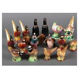 (8) Vintage Pheasant Quail Salt Pepper Shakers