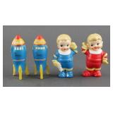 Vintage Johnny Jane Rocketeer Salt Pepper