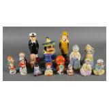 (9) Vintage Ethnic Figural Salt Pepper Shakers