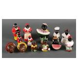 (8) Sets Black Americana Salt Pepper Shakers
