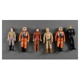 (6) Star Wars Luke Leia Action Figures