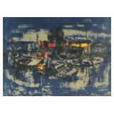 LEBADANG, Signed Lithograph, Boats