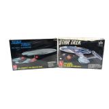 (2) AMT Star Trek Enterprise Lighted Model Kits
