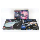 (3) Star Trek Starship Model Kits Playmates Ertl