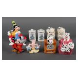 (5) Vintage Disney Salt and Pepper Shaker Sets