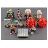 (7) Nursery Rhyme Folk Tale Salt Pepper Shakers