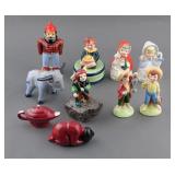 (6) Nursery Rhyme Folk Tale Salt Pepper Shakers
