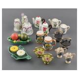 (9) Vintage Decorative Salt and Pepper Shakers