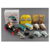 (9) Transportation Theme Salt and Pepper Shakers