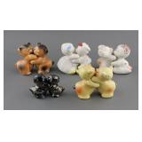 (5) Hugger Salt and Pepper Shaker Sets