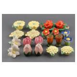 (10) Vintage Flower Salt and Pepper Shaker Sets