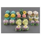 (10) Vintage Flower Salt and Pepper Shaker Sets