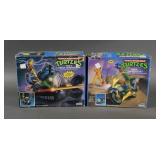 (2) 1991 TMNT Vehicle Playsets