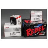 Canon Rebel T3i DSLR with 4 Lens