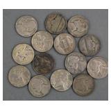 (14) WWII Silver War Nickels Group