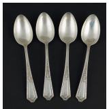 (4) Towle Orleans Sterling Teaspoons
