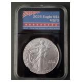 2025 $1 Eagle Walking Liberty AIGS MS70