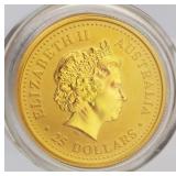 Australia $25 Gold 1/4 oz Coin