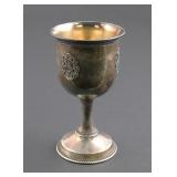 Judaica Sterling Silver Kiddush Cup